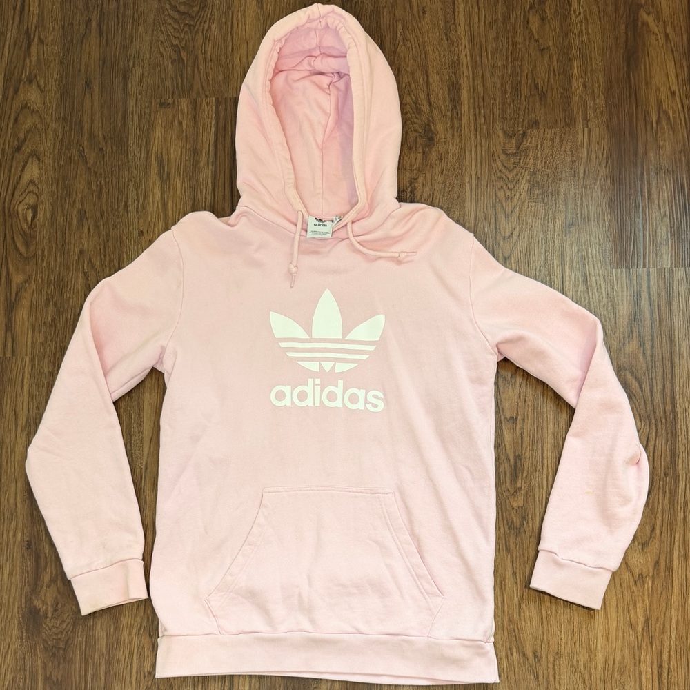 Adidas Women's Light Pink Hoodie